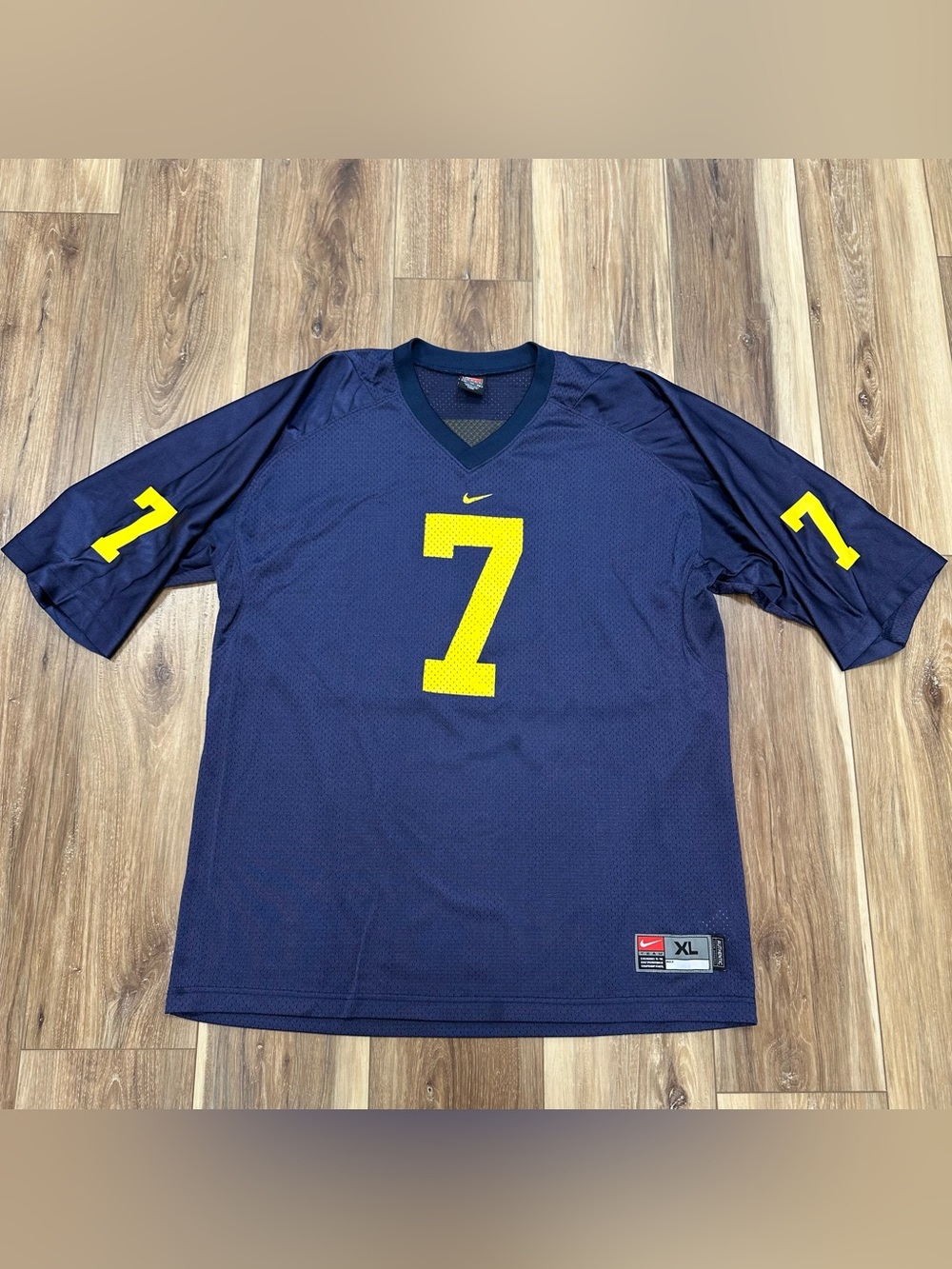 Vintage Y2K Nike Team Authentic Michigan Wolverines Football #7 Jersey, XL